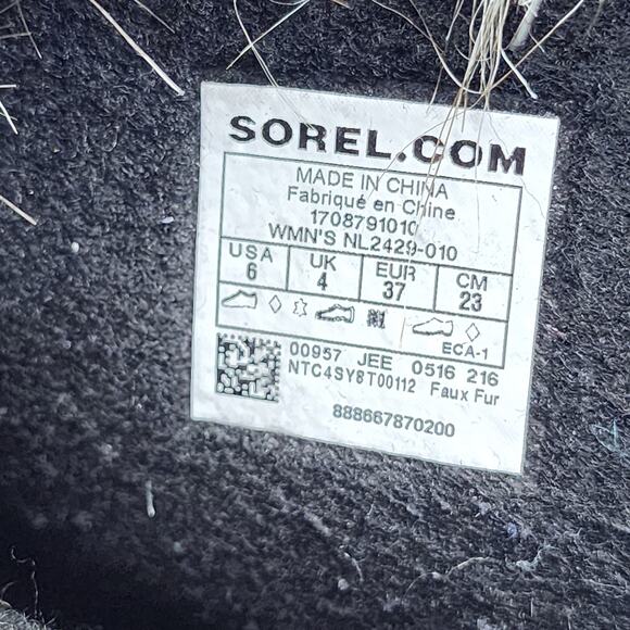 Sorel Women's Joan of Arctic Lined Faux Shearling Waterproof Boots Size 6 - Picture 4 of 5